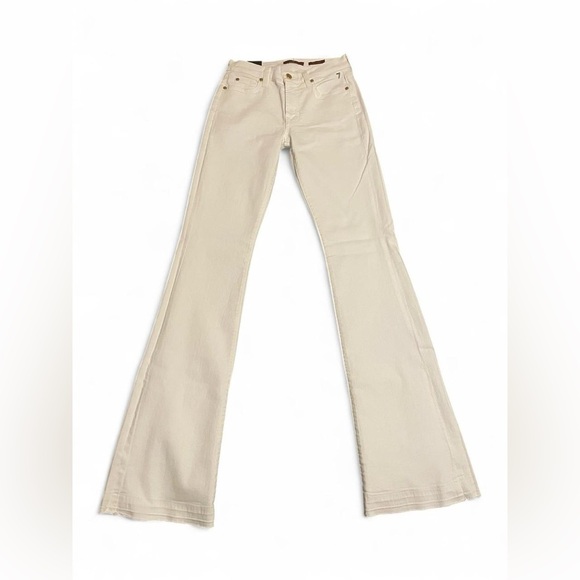 7 For All Mankind white Boot Cut Jeans - Picture 1 of 7